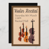 Violin Overweging elegant stijlvol gedrag Kaart (Voorkant / Achterkant)