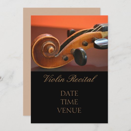 Violin Overweging elegant stijlvol gedrag Kaart (Voorkant / Achterkant)