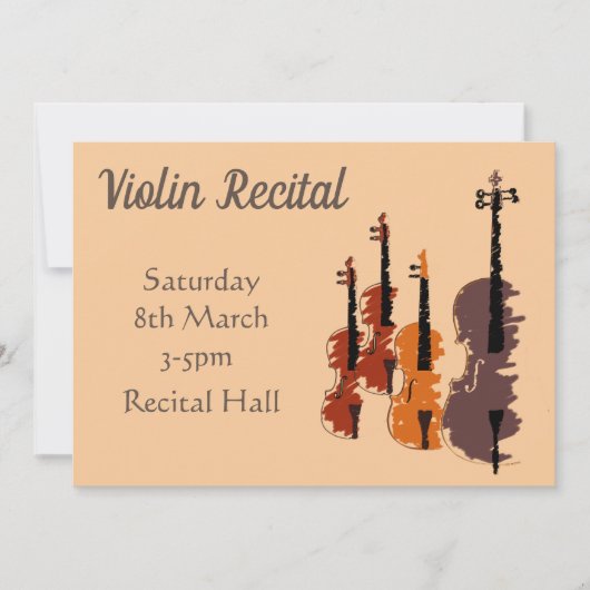 Violin Overweging elegant stijlvol gedrag Kaart (Voorkant)