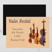 Violin Overweging elegant stijlvol gedrag Kaart (Voorkant / Achterkant)