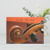 Violin Overweging elegant stijlvol gedrag Kaart (Staand voorkant)