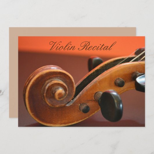 Violin Overweging elegant stijlvol gedrag Kaart (Voorkant / Achterkant)