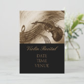 Violin Overweging elegant stijlvol gedrag Kaart (Staand voorkant)