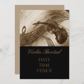 Violin Overweging elegant stijlvol gedrag Kaart (Voorkant / Achterkant)