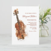 Violin Overweging Kaart (Staand voorkant)