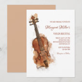 Violin Overweging Kaart (Voorkant / Achterkant)