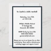 Violin Overweging met ster Kaart (Achterkant)