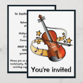 Violin Overweging met ster Kaart (Voorkant / Achterkant)