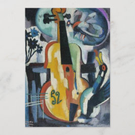 Violin Overweging moderne kunst Kaart