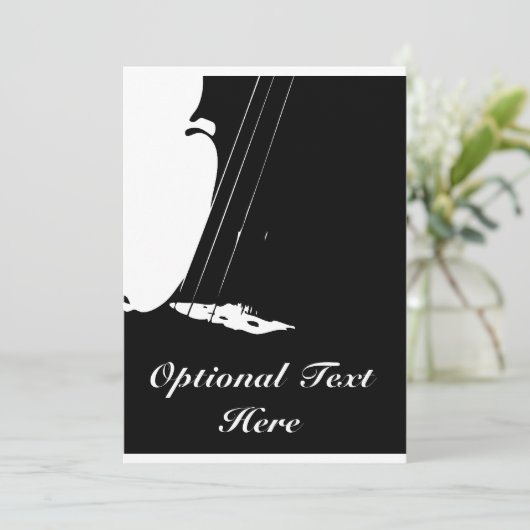 Violin Overweging Uitnodiging (Staand voorkant)