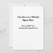 Violin Overweging Uitnodiging (Achterkant)