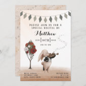 Violin Overweging Uitnodiging (Voorkant / Achterkant)