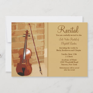 Violin Overweging Uitnodiging
