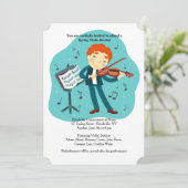 Violin Overweging Uitnodiging (Staand voorkant)