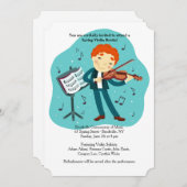 Violin Overweging Uitnodiging (Voorkant / Achterkant)