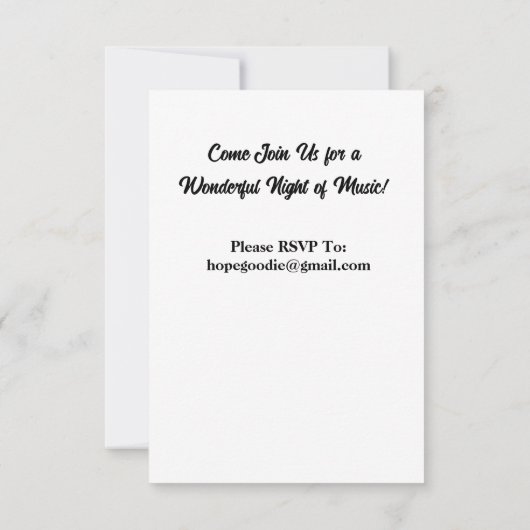 Violin Overweging Uitnodiging (Achterkant)