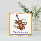 Violin Overweging Uitnodiging (Staand voorkant)