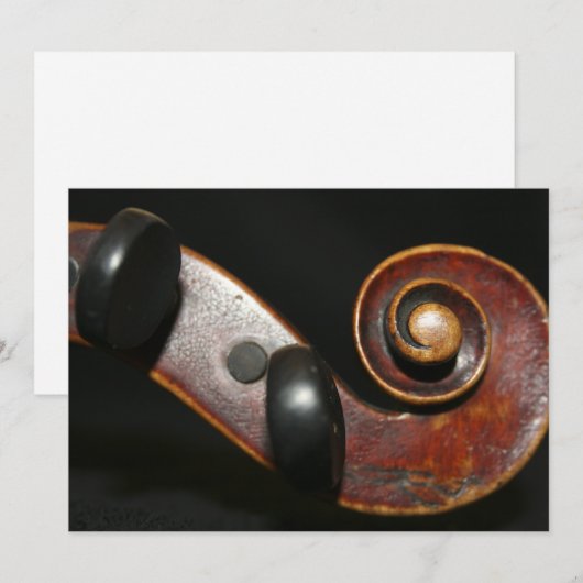 Violin Overweging-uitnodiging Kaart (Voorkant / Achterkant)