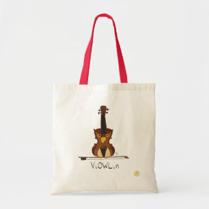 Violin Owl Music Teacher Cute Kinder Tote Bag
