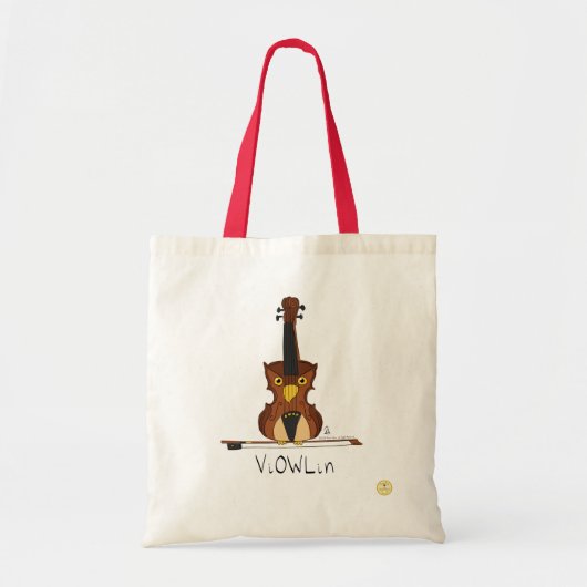 Violin Owl Music Teacher Cute Kinder Tote Bag (Voorkant)