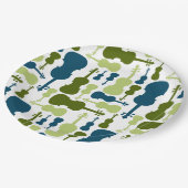 Violin Pattern Papieren Bordje (Gekanteld)