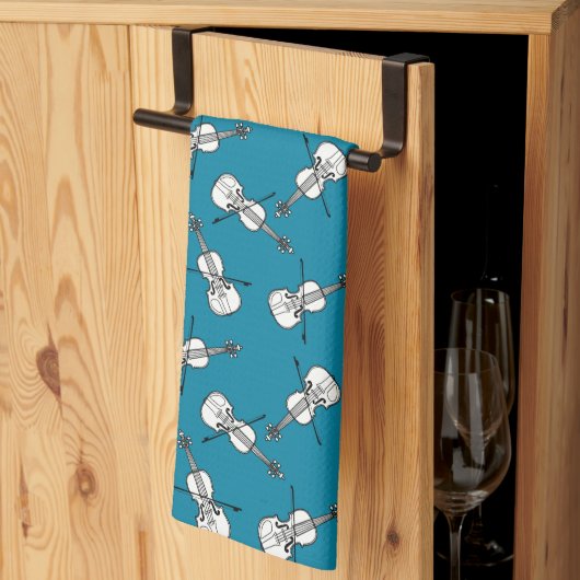 Violin Pattern Theedoek (Derde Gevouwen)