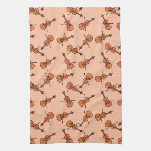 Violin Pattern Theedoek (Verticaal)