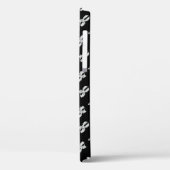 Violin Pattern - Zwart-wit Case-Mate iPhone Case (Achterkant / Links)