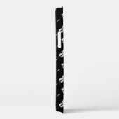 Violin Pattern - Zwart-wit Case-Mate iPhone Case (Achterkant / Rechts)