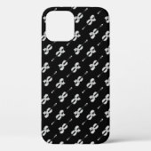 Violin Pattern - Zwart-wit Case-Mate iPhone Case (Achterkant)