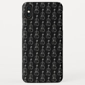 Violin Pattern - Zwart-wit Case-Mate iPhone Case (Achterkant)