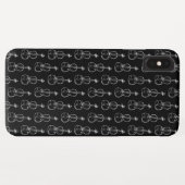 Violin Pattern - Zwart-wit Case-Mate iPhone Case (Achterkant (horizontaal))