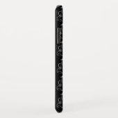 Violin Pattern - Zwart-wit Case-Mate iPhone Case (Achterkant/rechts)