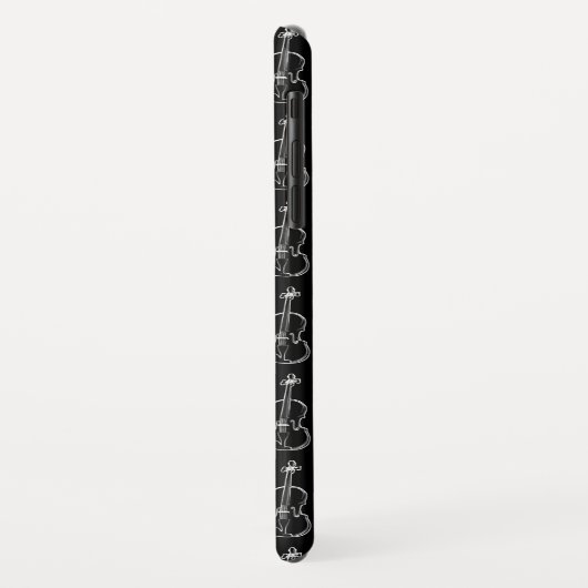 Violin Pattern - Zwart-wit Case-Mate iPhone Case (Achterkant/links)