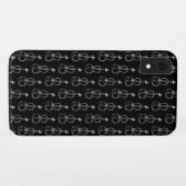 Violin Pattern - Zwart-wit Case-Mate iPhone Case (Achterkant (horizontaal))