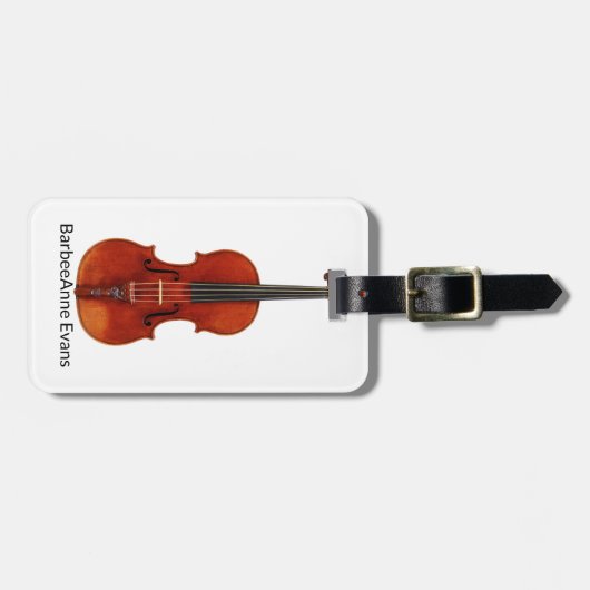 Violin Personaliseer Bagagelabel (Voorkant horizontaal)