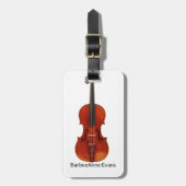 Violin Personaliseer Bagagelabel (Voorkant verticaal)