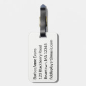 Violin Personaliseer Bagagelabel (Achterkant verticaal)