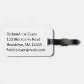 Violin Personaliseer Bagagelabel (Achterkant horizontaal)