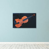 Violin Photo Closeup Canvas Afdruk (Insitu (Houten vloer))