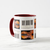 Violin & piano keys mok (Voorkant links)