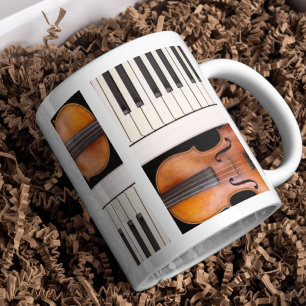 Violin & piano keys mok