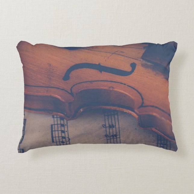  Violin Pillow Accent Kussen (Voorkant)