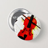 Violin pin-knop ronde button 5,7 cm (Voorkant /achterkant)