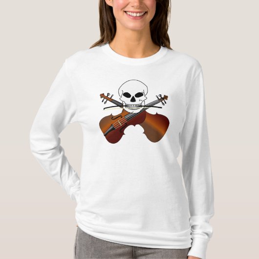 Violin Pirate T-shirt (Voorkant)