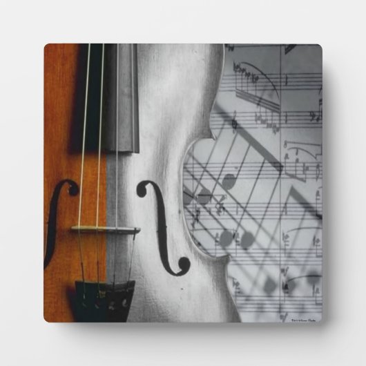 Violin Plaque Fotoplaat (Voorkant)