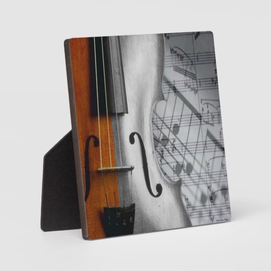 Violin Plaque Fotoplaat (Voorkant)
