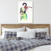 Violin player canvas afdruk (Insitu (Slaapkamer))