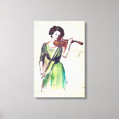 Violin player canvas afdruk (Voorkant)