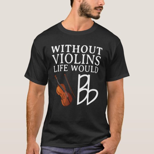 Violin Player for Men Viola Fiddler Cello 1 T-shirt (Voorkant)